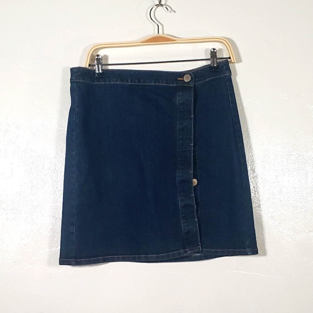 Loft Jean button down skirt